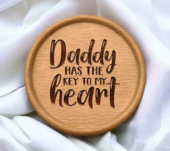 Daddy Has The Key To My Heart SVG - Design SVG