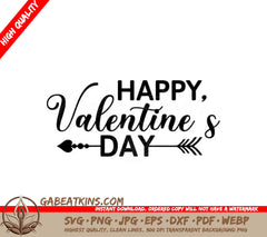 Happy Valentines Day SVG Design SVG