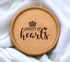 Queen of Hearts Crown SVG Logo - Royal Heart Design SVG