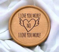 I Love You More Heart with Wings SVG T-Shirt Design SVG
