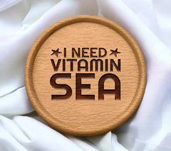 I Need Vitamin Sea SVG Design for T-Shirts SVG
