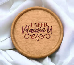 I Need Vitamin U Pink & Red SVG Design - Day-Tshirt SVG
