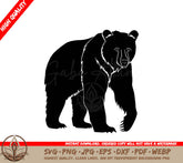 A Silhouette Of A Bear Is Available For Instant Download