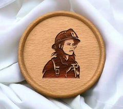 Determined Firefighter