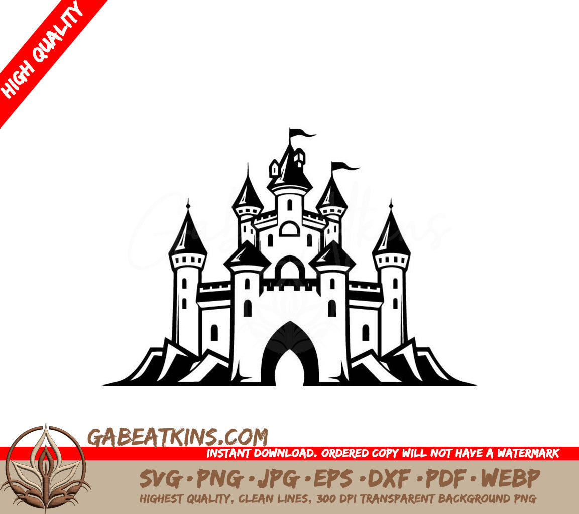 Castle SVG - Mini Truck Power Design Vector SVG