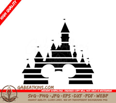 A Disney Castle SVG - Disney SVG Mickey and Castle2 SVG