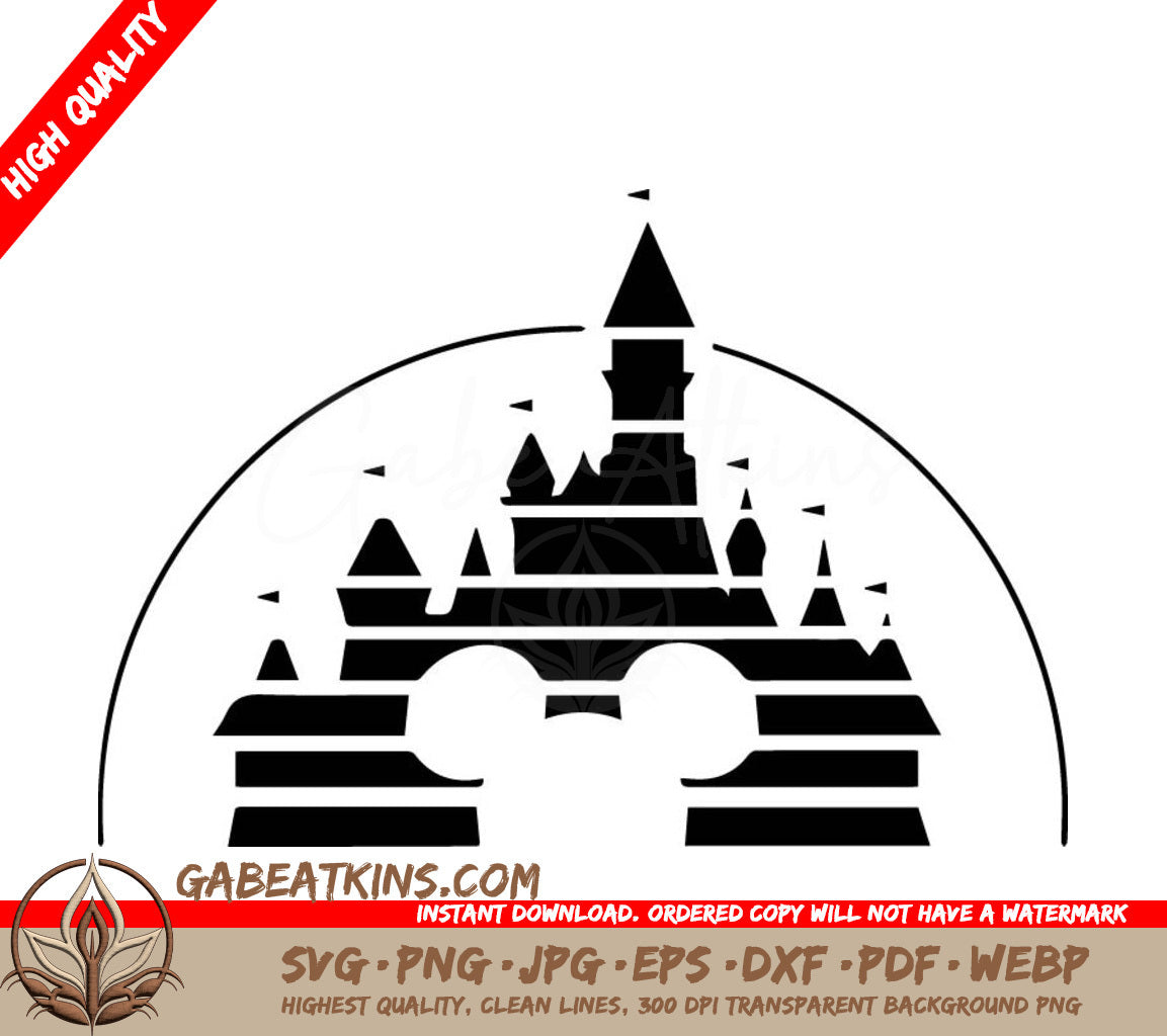 A Disney Castle SVG - Disney SVG Mickey and Castle SVG