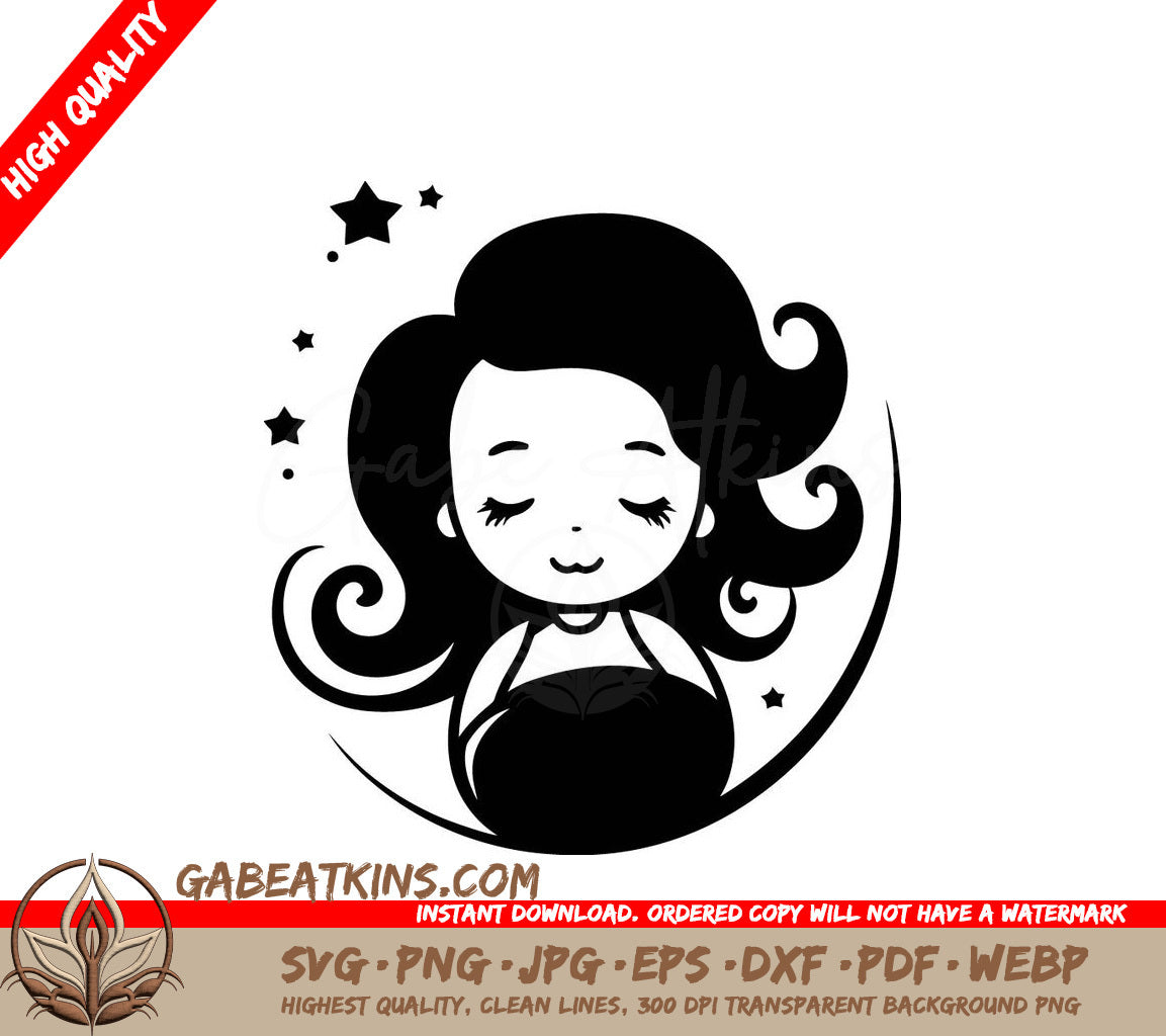 Pregnant Woman SVG - Divine Expectancy Maternity Vector Emblem SVG