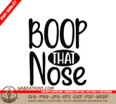 Boop That Nose Dog SVG Cut File SVG