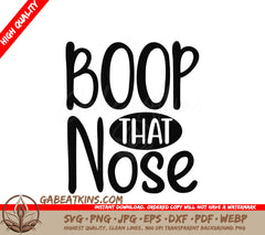 Boop That Nose Dog SVG Cut File SVG