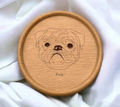 Pug Dog SVG - Outline Drawing SVG