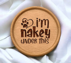 Dog Im Nakey Under This SVG Sign SVG