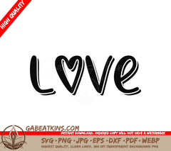Love Heart Dog SVG SVG
