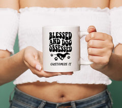 Blessed & Dog Obsessed SVG - Poster Design SVG
