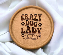 Crazy Dog Lady SVG - Poster Design SVG