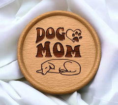 Dog Mom SVG - Dog Mom Quote Illustration SVG