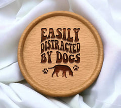 Easily Distracted By Dogs SVG - Poster Design SVG