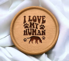 I Love My Human Dog SVG SVG