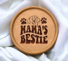 Dog Mamas Bestie SVG Cut File SVG