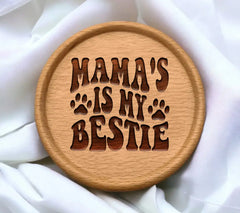 Mamas My Bestie Dog SVG Design SVG