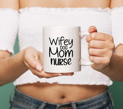 Wifey Dog Mom Nurse SVG Cut File SVG