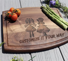 Girl in Dress and Hat SVG Silhouette - Doll Vector Graphic SVG