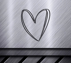 Doodle Heart SVG - Simple Heart Illustration SVG