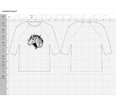 Doodle Drawing Decorative Horse Head Illustration