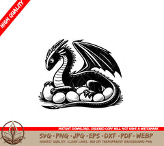 Dragons Egg Nest SVG Digital File