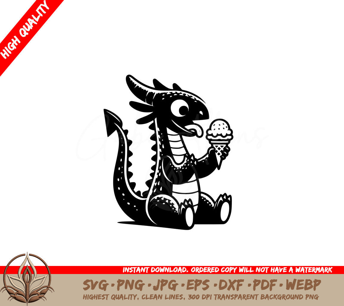 Dragon Sweet Scoop SVG Digital Product File