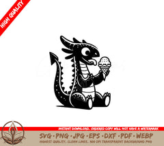 Dragon Sweet Scoop SVG Digital Product File