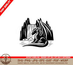 Dragons Waterfall Retreat SVG