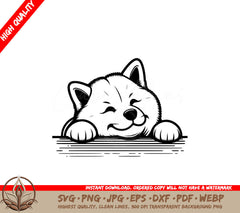 Dreamy Akita Inu SVG - Digital Product in Multiple Formats