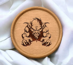 D&D Goblin with Beard - Monster SVG Illustration SVG