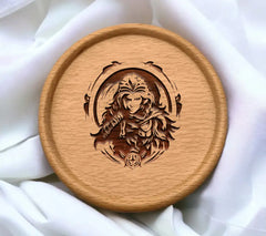 D&D Rogue Icon Woman in Circle SVG SVG