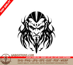 Dungeons & Dragons Vampire - Bearded Man SVG SVG