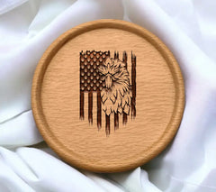 Eagle with American Flag SVG SVG