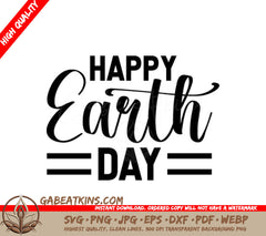 Happy Earth Day SVG Design SVG