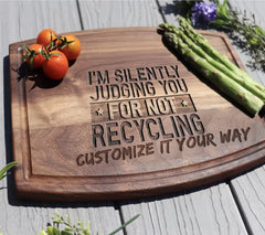 Im Silently Judging You (For Not Recycling) SVG - Earth Day Design SVG