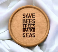 Save Bees, Trees & Seas SVG - Earth Day Design SVG