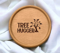 Tree Hugger SVG Logo - Earth Day Design SVG