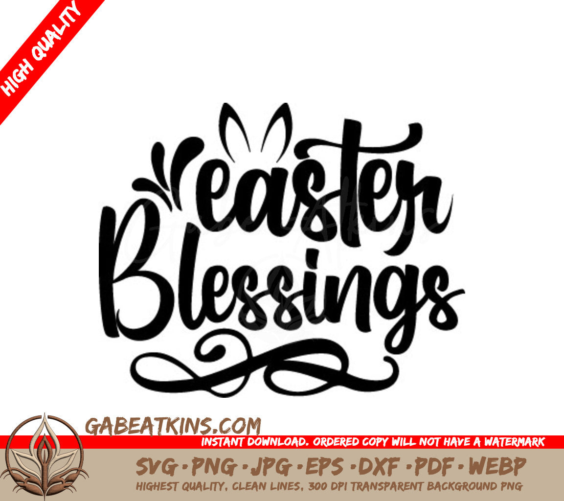 Easter Blessings SVG Design SVG
