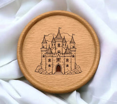 Castle with Flag SVG - Echoes of Enlightenment SVG