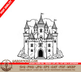 Castle with Flag SVG - Echoes of Enlightenment SVG