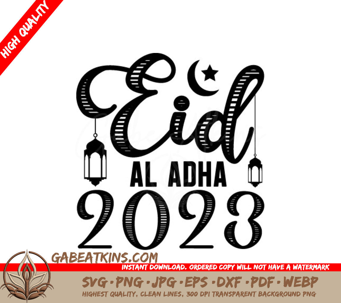 Eid Al Adha 2023 SVG - Sign SVG