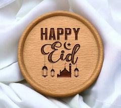 Mosque & Lanterns Eid al-Adha SVG Greeting Card SVG