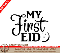 My First Eid SVG - Logo Design SVG