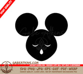 Elegant Ebony Black Mouse Silhouette SVG - Ink Stained Intricacies SVG