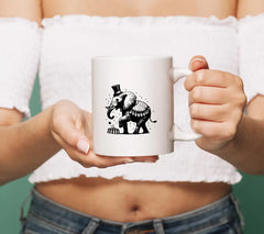 Elephant in Top Hat - Circus Attire SVG SVG