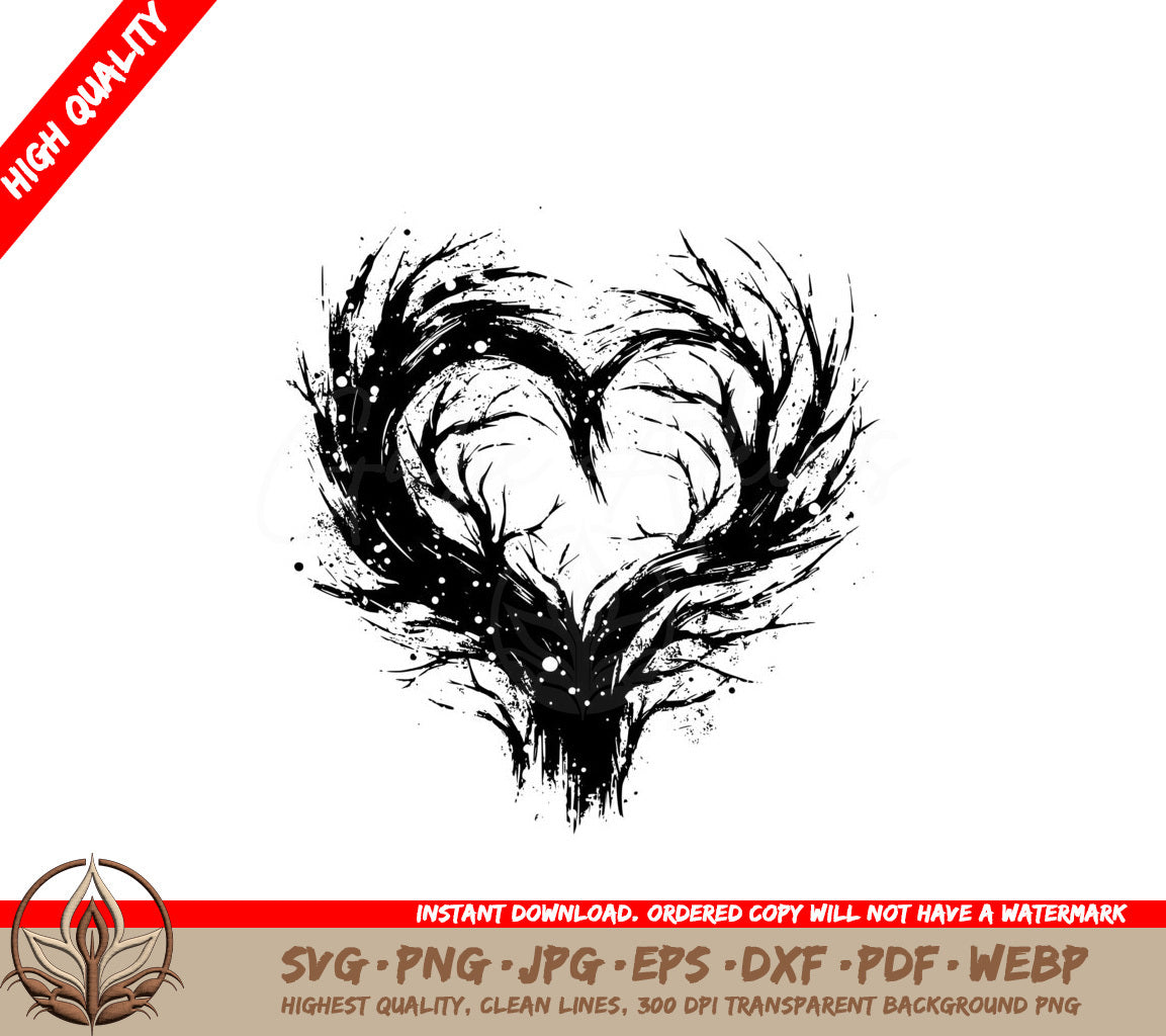 Emotive Heart SVG - Digital product in varied file formats
